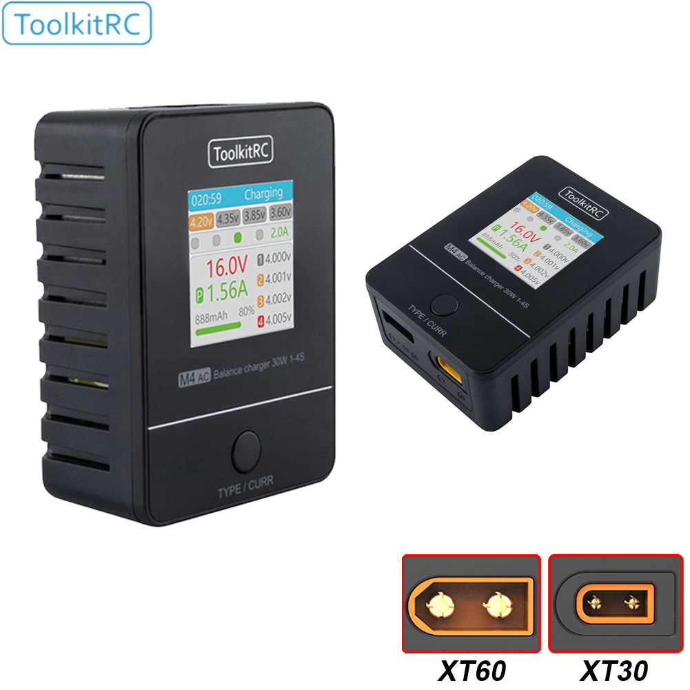 ToolkitRC M4AC 30W LiPO LiFE L - огляд і ціна Drone Racing Charger