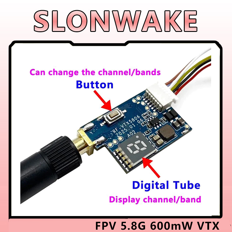 SLONWAKE 5.8G TS5823 PRO Mini  - огляд і ціна Drone Racing Transmitter